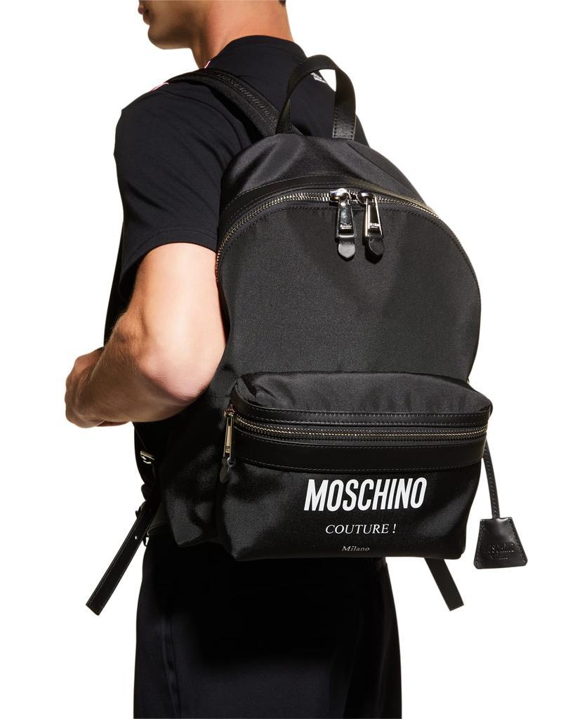 商品Moschino|Men's Logo Backpack,价格¥4857,第4张图片详细描述