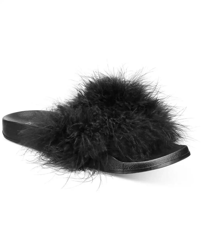 商品INC International|Women's Marabou Pool Slides, Created for Macy's,价格¥262,第1张图片