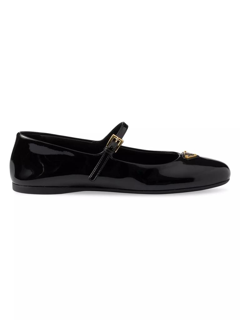 ★関税負担無し★ ※要在庫確認 PRADA Ballerina Shoes Prada Leather Ballerina Shoes | White | FARFETCH