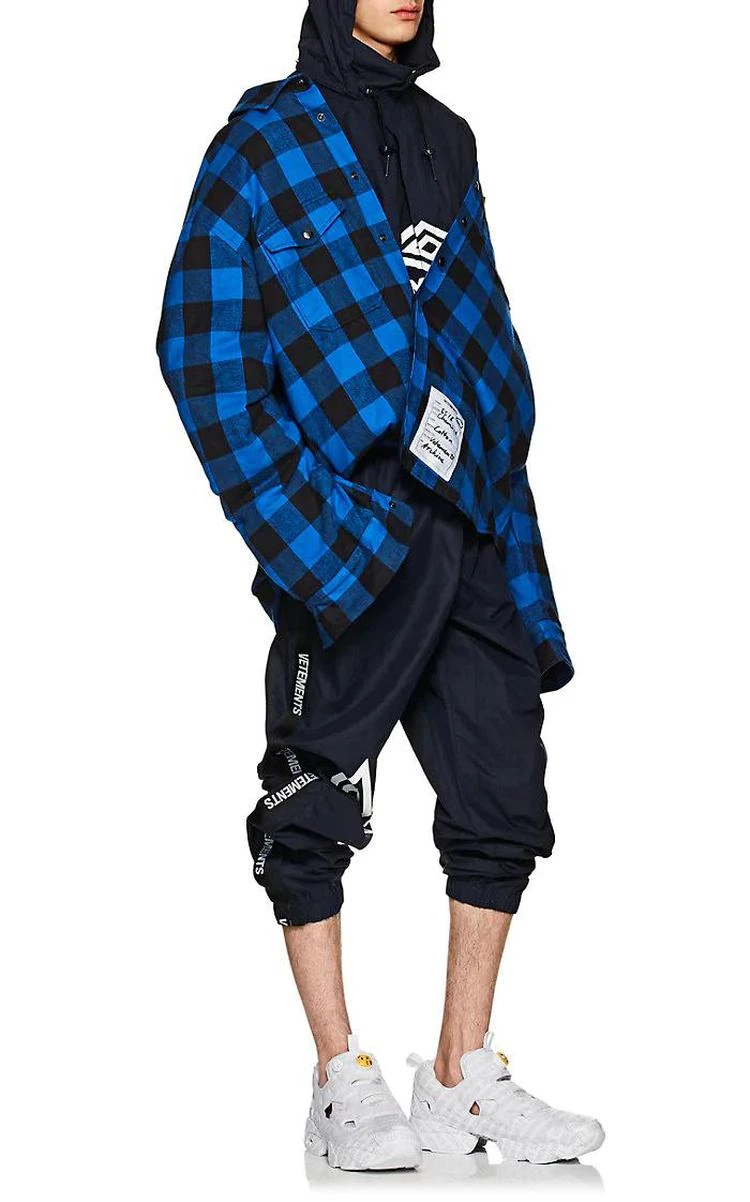 商品Vetements|Buffalo-Checked Cotton Flannel Oversized Workshirt,价格¥8892,第2张图片详细描述