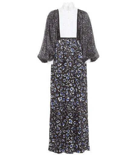 商品Tory Burch|花卉弹力真丝加长连衣裙,价格¥6567,第1张图片