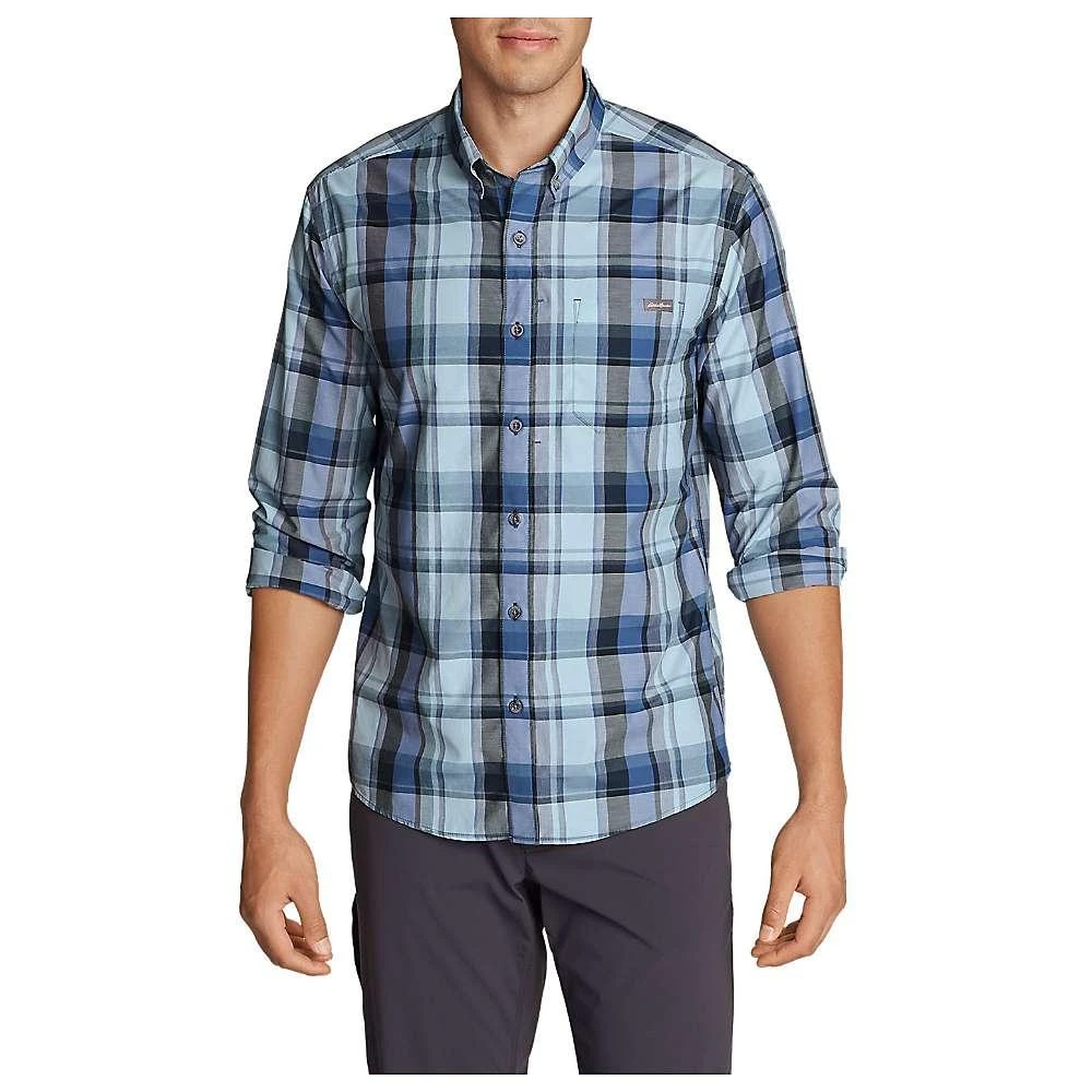 商品Eddie Bauer|Eddie Bauer Travex Men's On the Go Long Sleeve Poplin Shirt,价格¥575,第3张图片详细描述