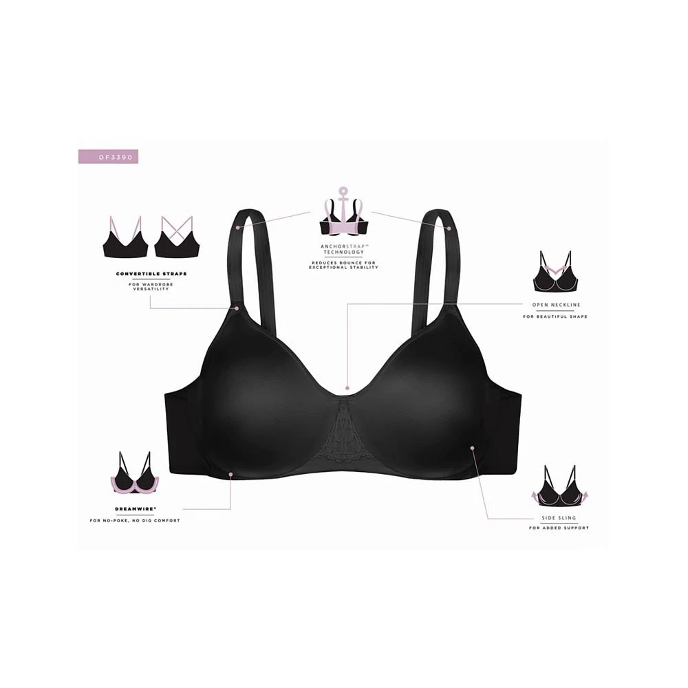 商品Bali|Women's Passion for Comfort® Full Coverage Dreamwire® Underwire Bra DF3390,价格¥356,第4张图片详细描述