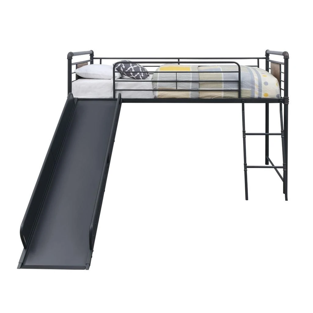 Cordelia Twin Loft Bed w/Slide in Oak 商品