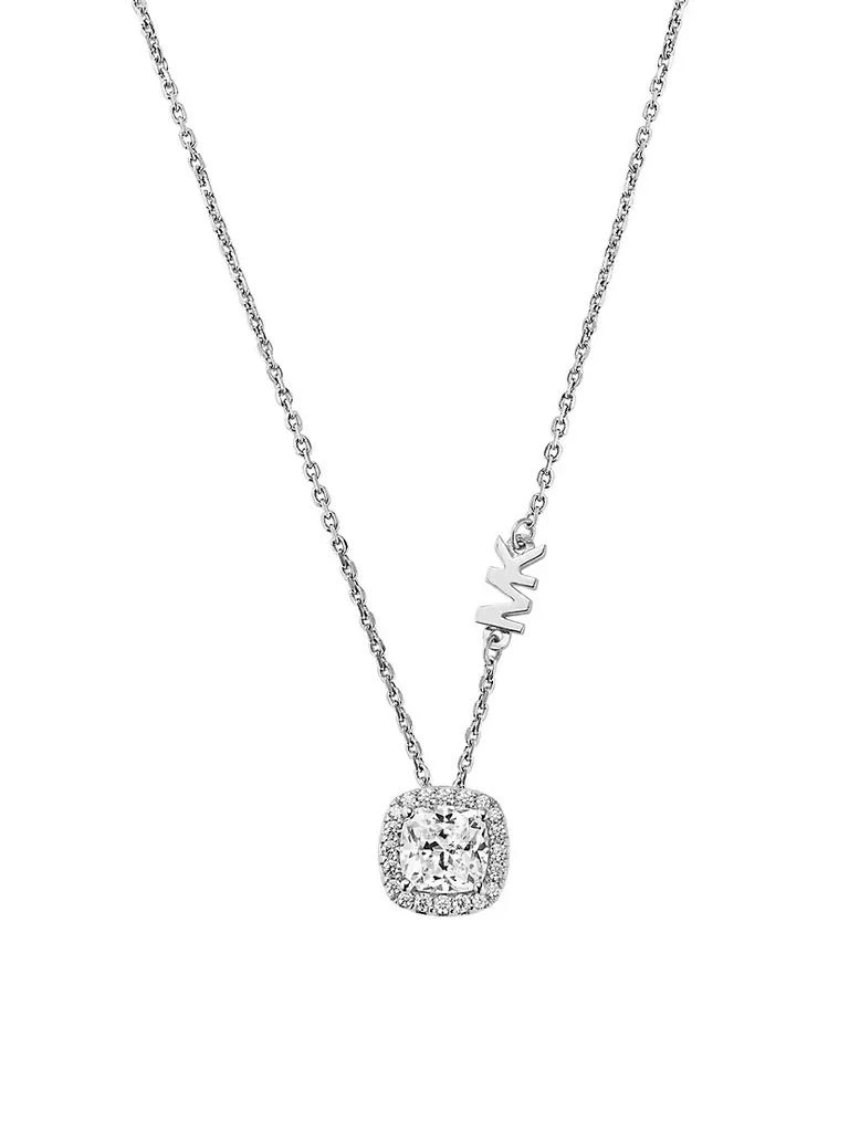 商品Michael Kors|Premium Brilliance Sterling Silver Cushion-Cut Cubic Zirconia Pendant Necklace,价格¥1126,第1张图片