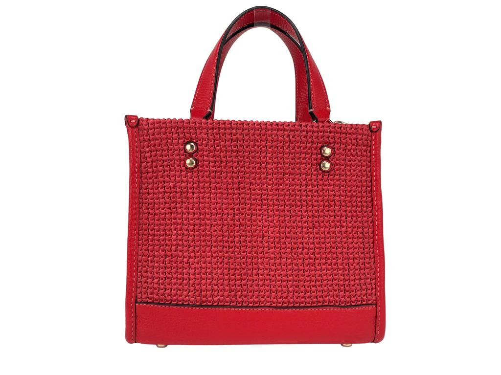 商品Coach|COACH (CA291) Dempsey Straw Miami Red Tote 22 Crossbody Purse Handbag Bag,价格¥2399,第3张图片详细描述