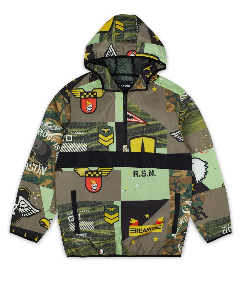 商品Reason Clothing|Military Print Half-Zip Pullover Anorak,价格¥437,第6张图片详细描述