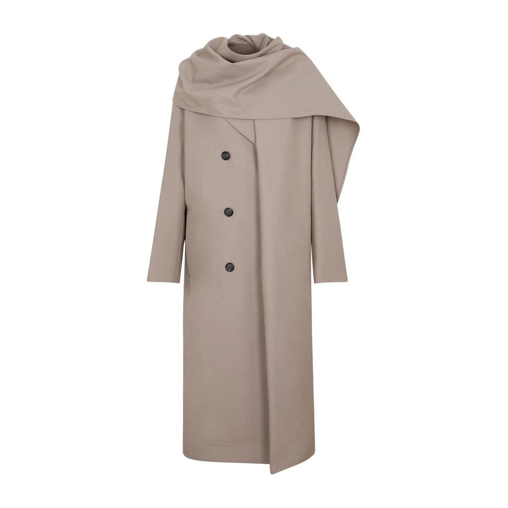 商品Totême|Totême Double-breasted Scarfed Trench Coat,价格¥8469,第1张图片