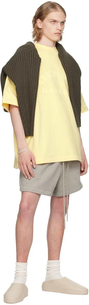 �商品Essentials|Yellow Crewneck T-Shirt,价格¥553,第4张图片详细描述