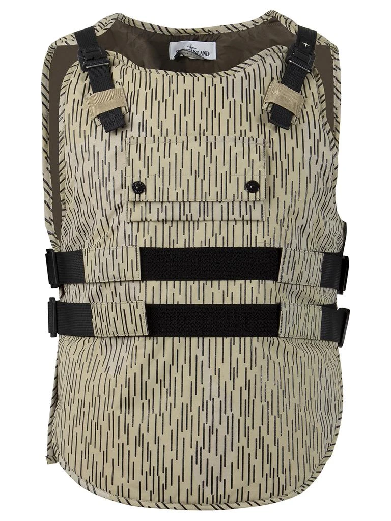 商品Stone Island|Camouflage Print Vest Natural Beige,价格¥2166,第1张图片