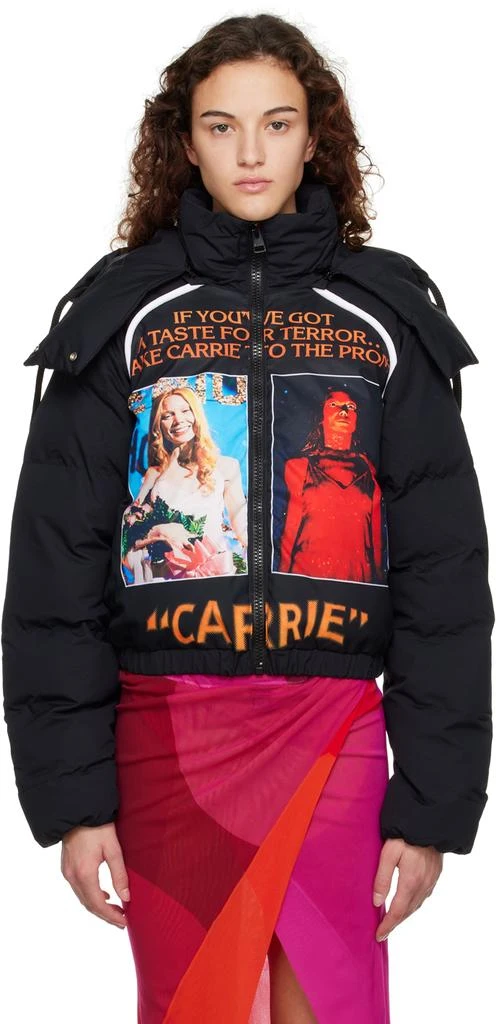 商品JW Anderson|Black Poster Puffer Jacket,价格¥5059,第1张图片