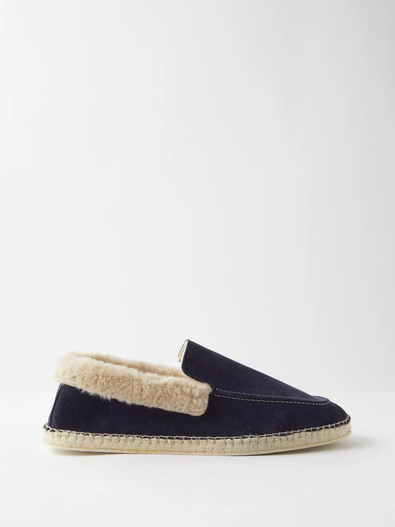 商品MANEBÍ|Faux fur-lined suede espadrille loafers,价格¥497,第1张图片