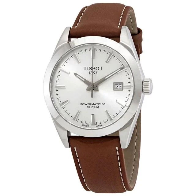 商品Tissot|Tissot Gentleman Automatic Silver Dial Men's Watch T127.407.16.031.00,价格¥4183,第1张图片