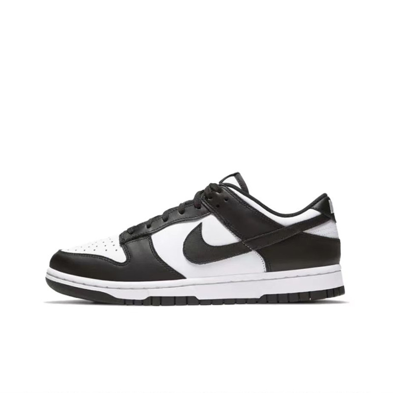 NIKE DUNK LOW WHITE/BLACK 熊猫低帮复古板鞋 女款商品第1张图片规格展示