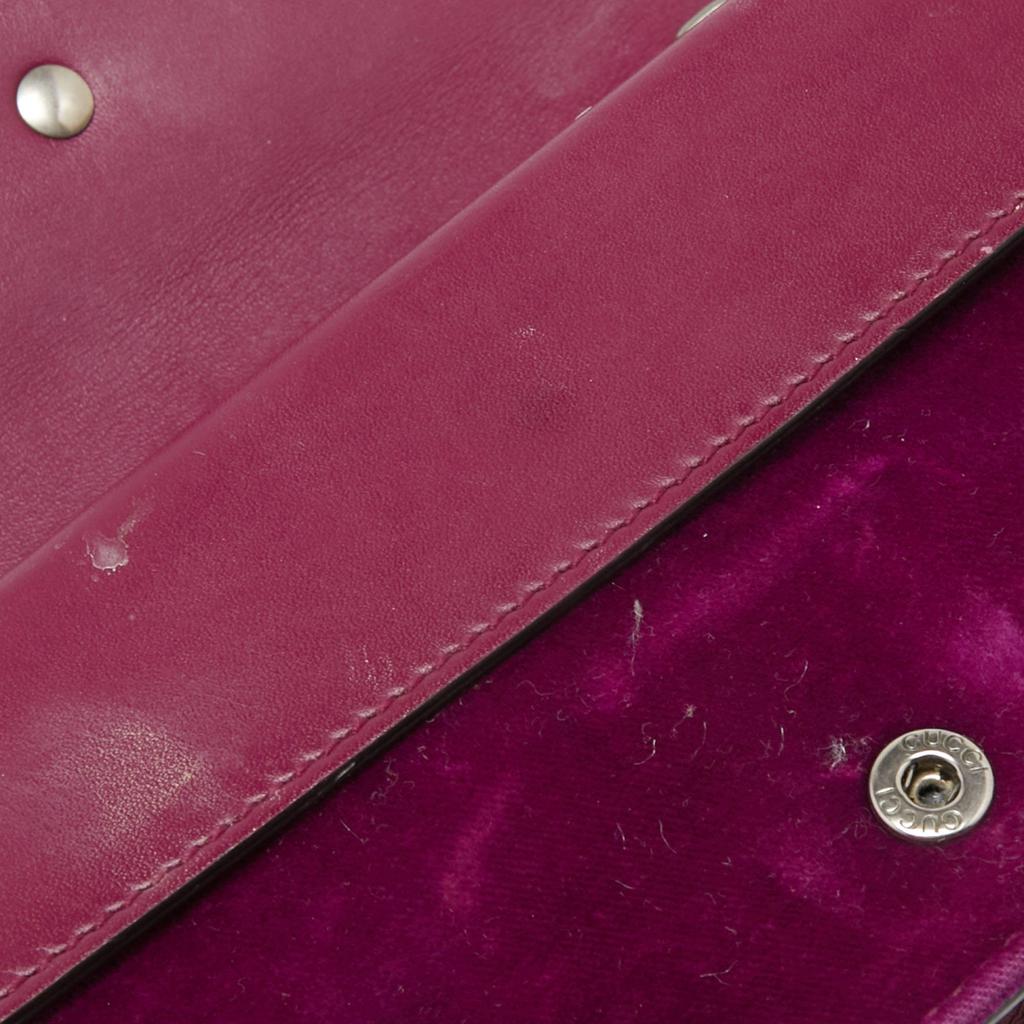 Gucci Purple Velvet and Leather Super Mini Dionysus Crossbody Bag商品第10张图片规格展示