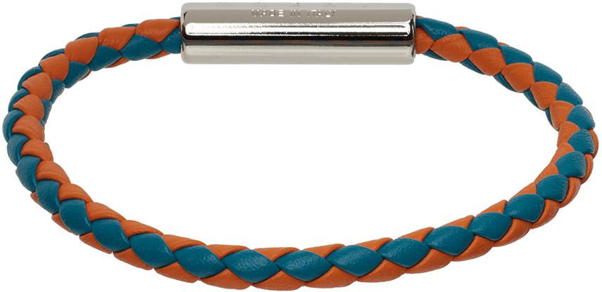 Blue & Orange Braided Bracelet商品第1张图片规格展示