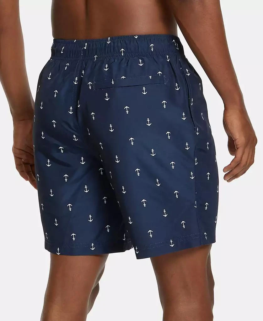 商品Nautica|Men's Quick-Dry Anchor-Print 8" Swim Trunks,价格¥337,第2张图片详细描述