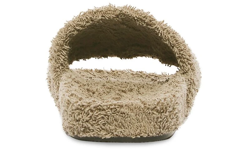 商品[国内直发] Balenciaga|巴黎世家 Furry 套穿拖鞋 女款卡其色,价格¥2905,第5张图片详细描述