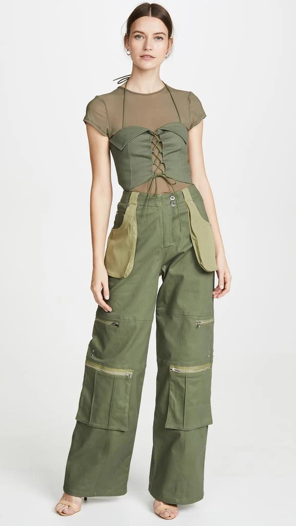 商品I.AM.GIA|I.AM.GIA Eloise Corset with Mesh T-Shirt,价格¥294,第5张图片详细描述