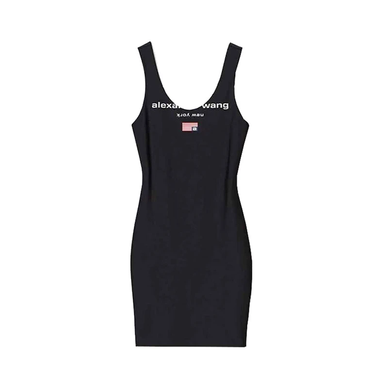 商品Alexander Wang|ALEXANDER WANG 黑色女士连衣裙 4CC3216132-001,价格¥1675,第1张图片