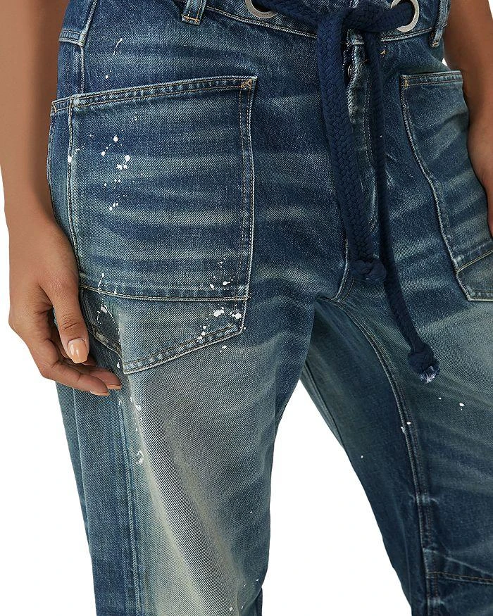 商品Free People|We The Free Moxie Low Slung Pull On Barrel Jeans in Timeless Blue,价格¥1090,第5张图片详细描述