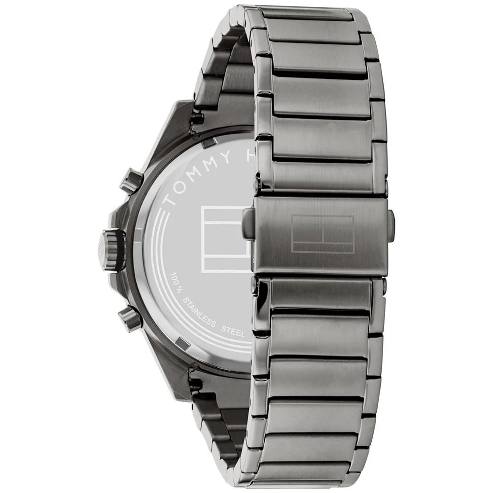商品Tommy Hilfiger|Men's Gray-Tone Stainless Steel Bracelet Watch 44mm,价格¥1362,第3张图片详细描述