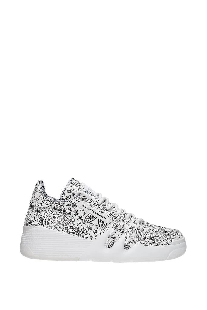 商品Giuseppe Zanotti|Sneakers Silk White Black,价格¥3446,第1张图片