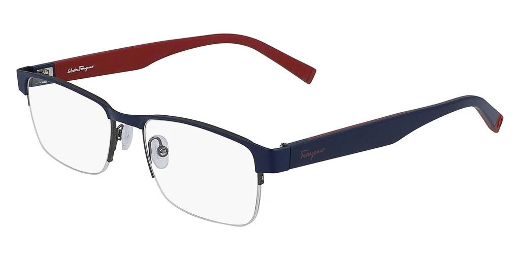 商品Salvatore Ferragamo|Demo Rectangular Men's Eyeglasses SF2186 427 53,价格¥514,第1张图片