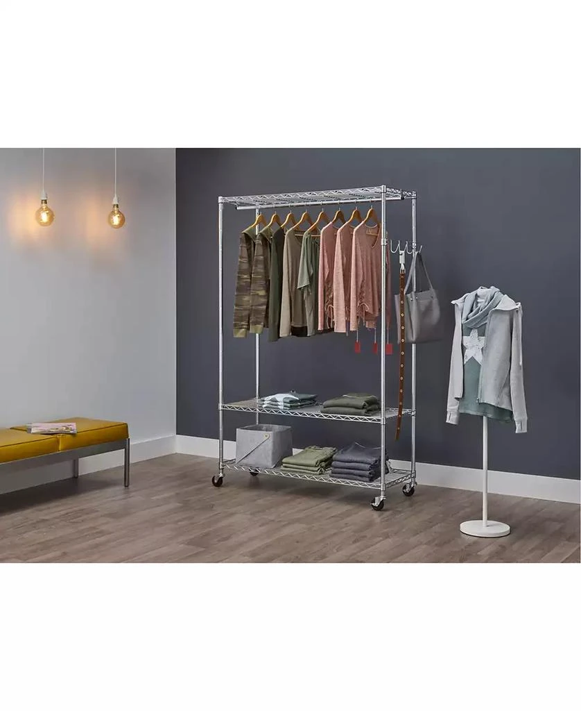 商品TRINITY|3-Tier Rolling Garment Rack,价格¥1377,第4张图片详细描述