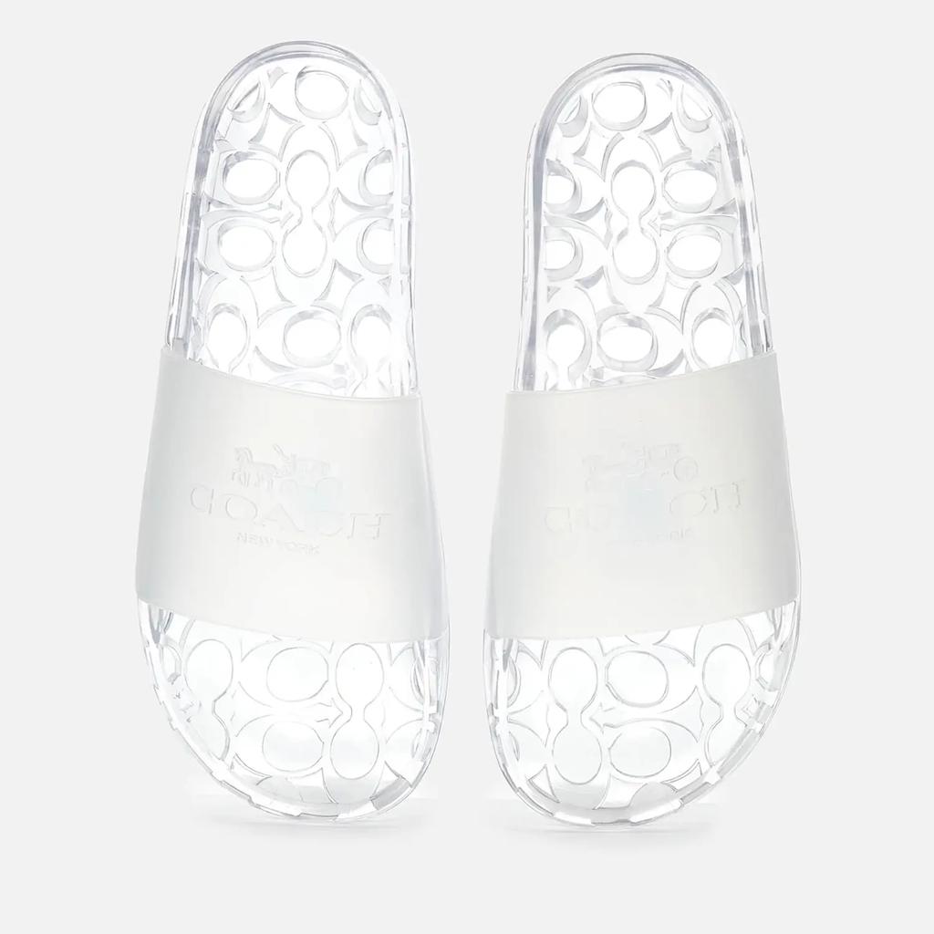 Coach Women's Ulyssa Rubber Slide Sandals - Clear商品第1张图片规格展示