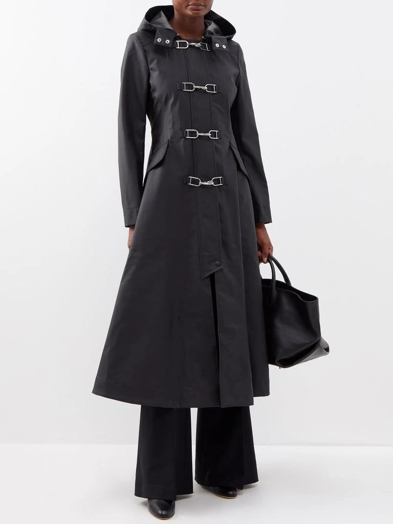 商品Gabriela Hearst|Coleman pleated hooded raincoat,价格¥16910,第2张图片详细描述