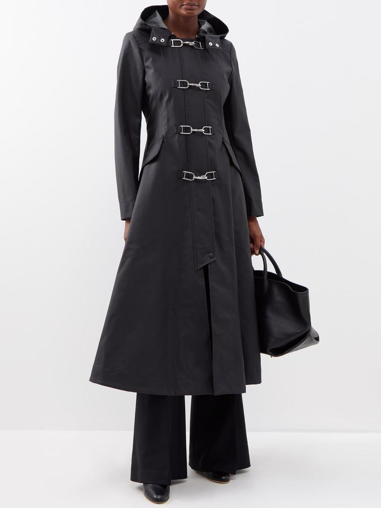 商品Gabriela Hearst|Coleman pleated hooded raincoat,价格¥28682,第4张图片详细描述