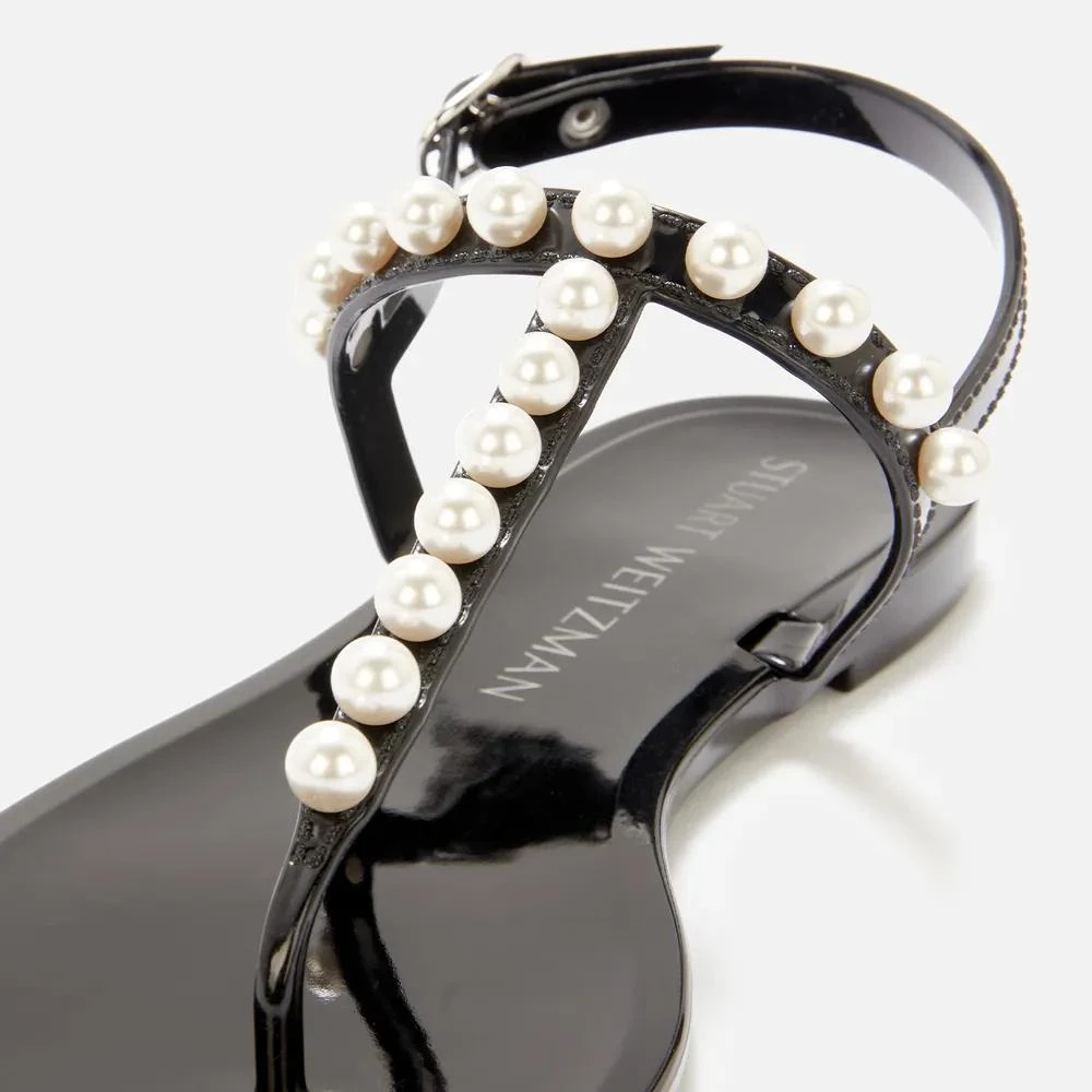 商品Stuart Weitzman|Stuart Weitzman Women's Goldie Jelly Toe Post Sandals,价格¥620,第4张图片详细描述