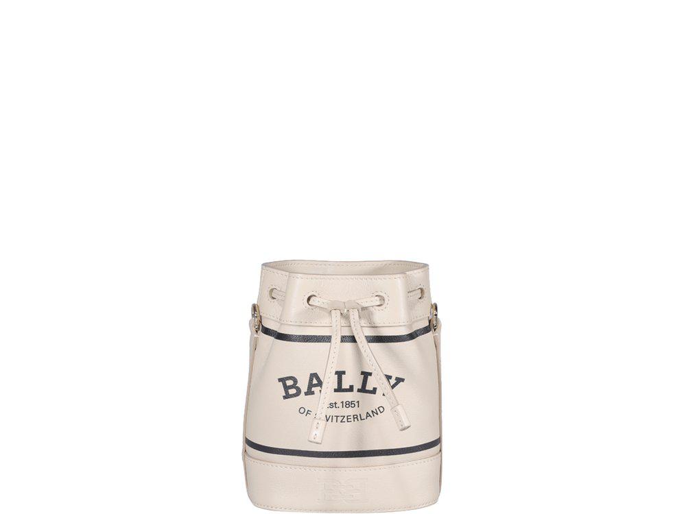 Bally Logo Printed Drawstring Bucket Bag商品第1张图片规格展示