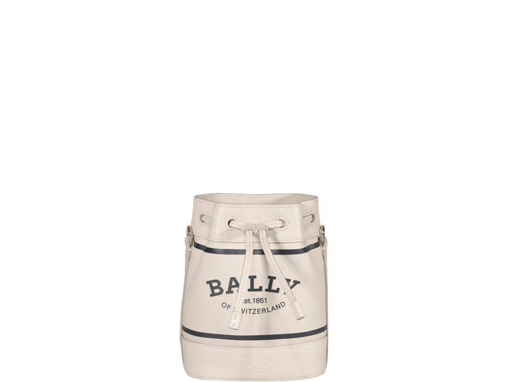 商品Bally|Bally Logo Printed Drawstring Bucket Bag,价格¥2830,第1张图片