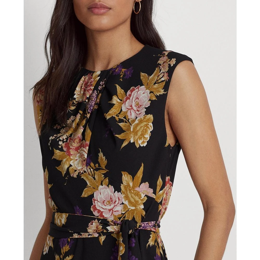 商品Ralph Lauren|Women's Floral Bubble Crepe Cap-Sleeve Dress,价格¥1120,第3张图片详细描述