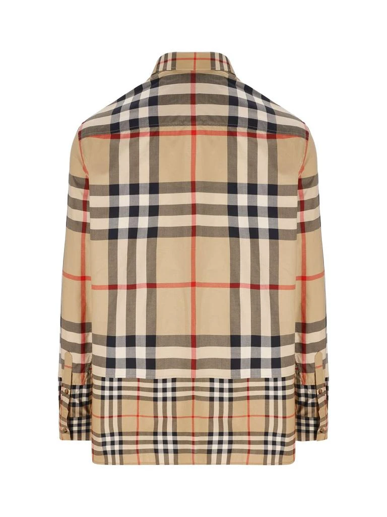 商品Burberry|Burberry Checked Long-Sleeved Shirt,价格¥2243,第2张图片详细描述