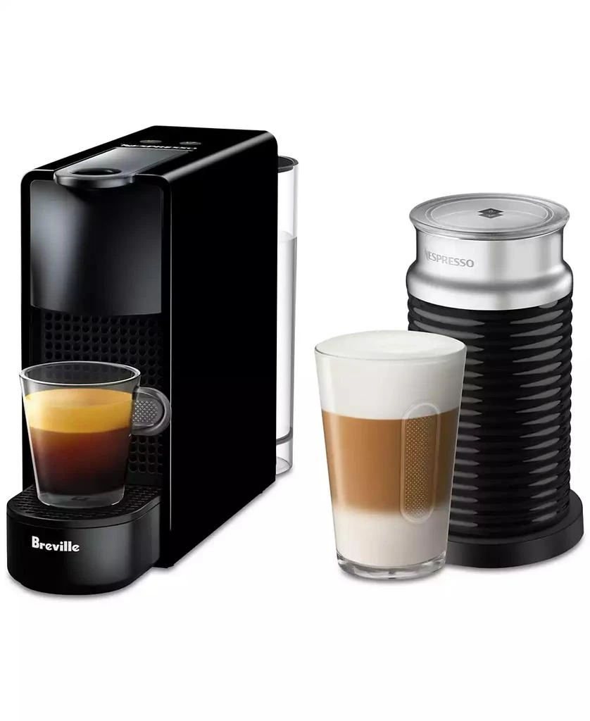 商品Nespresso|Original Essenza Mini Espresso Machine by Breville, Black with Aeroccino Milk Frother,价格¥1629,第1张图片