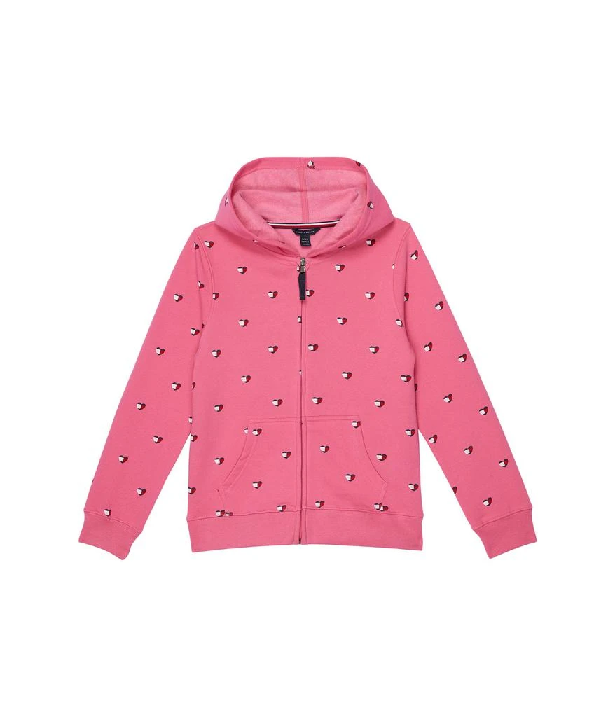 商品Tommy Hilfiger|Heart Flag Zip Hoodie (Big Kids),价格¥371,第1张图片