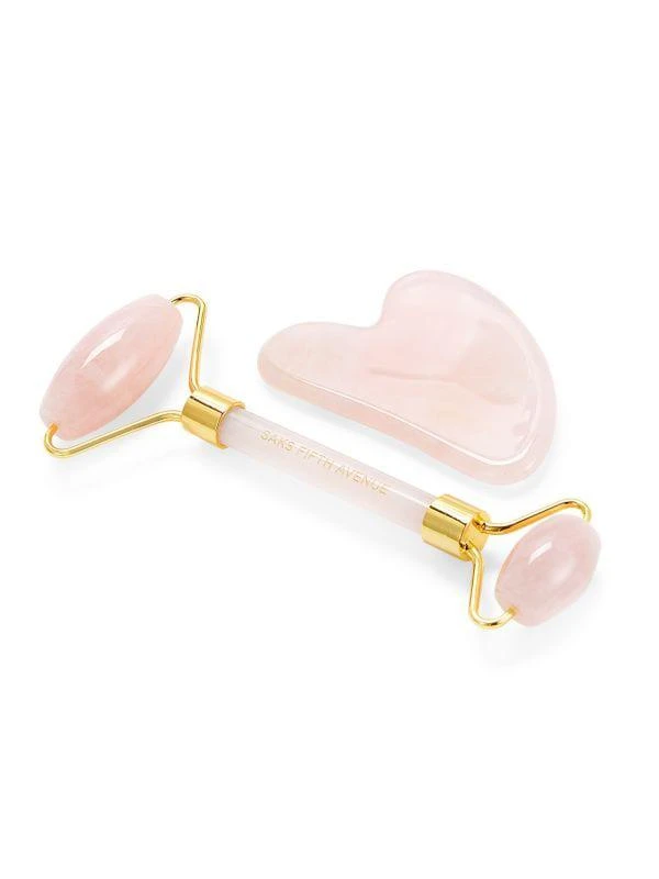 商品Saks Fifth Avenue|Rose Quartz Roller & Gua Sha Set,价格¥119,第2张图片详细描述