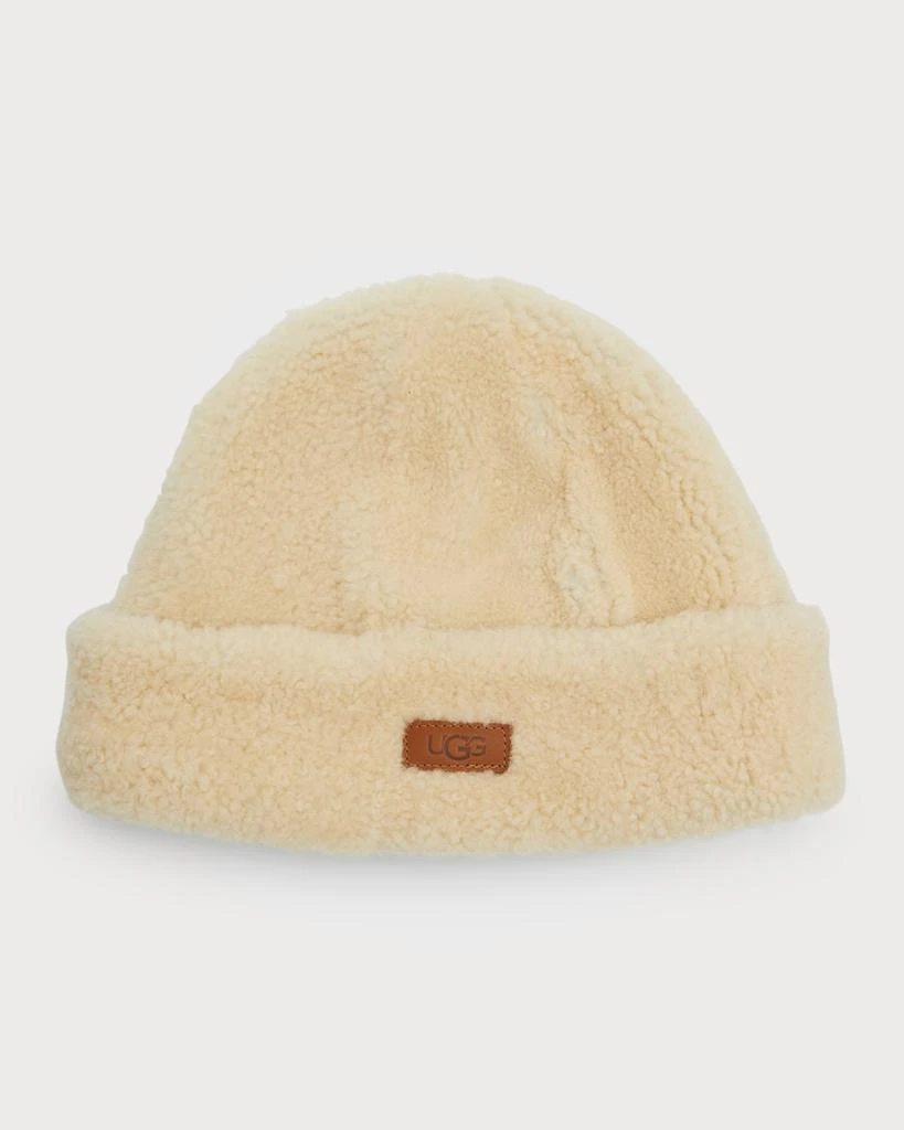 商品UGG|Curly Shearling Beanie w/ Logo,价格¥429,第1张图片