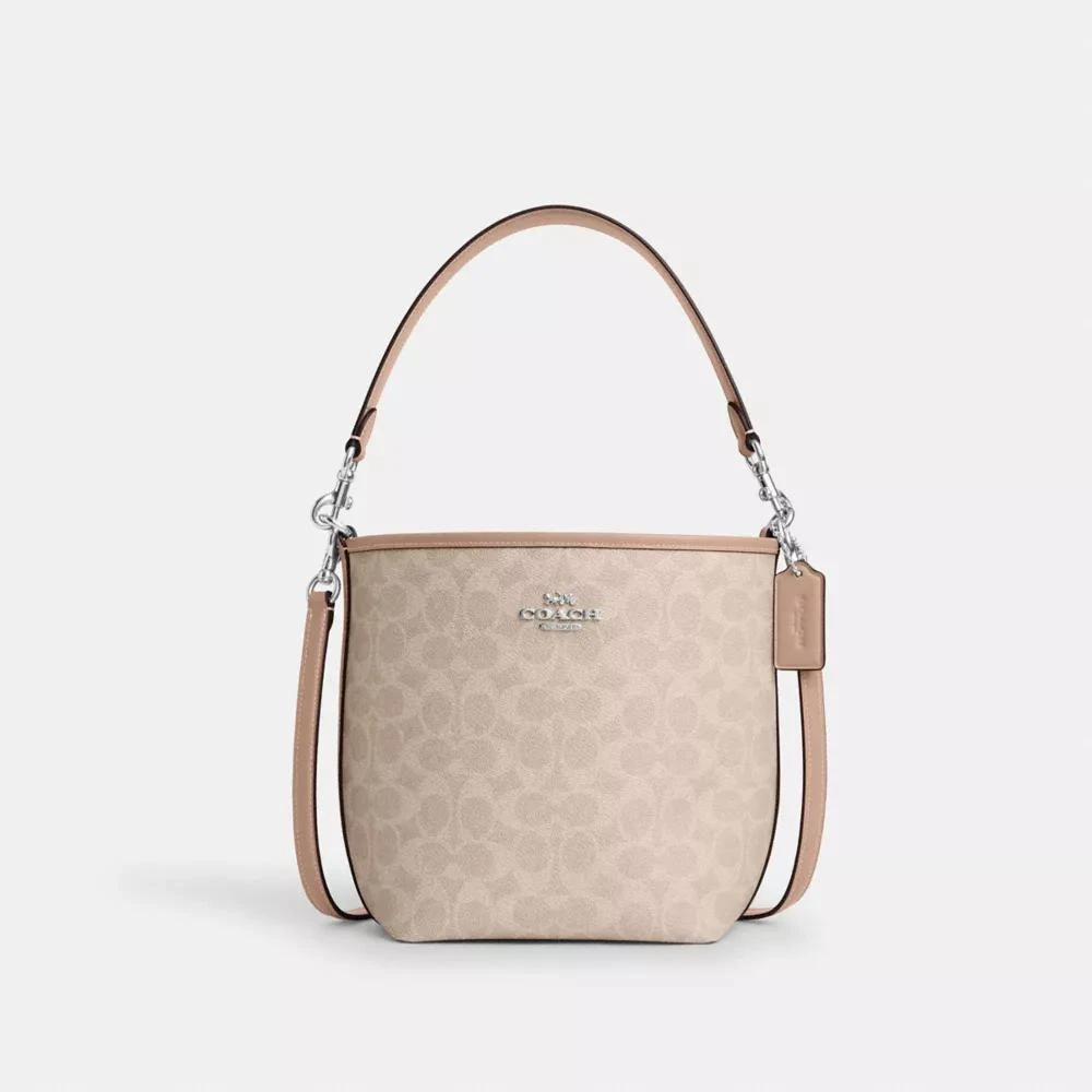 商品Coach|City Bucket Bag In Signature Canvas,价格¥992,第1张图片