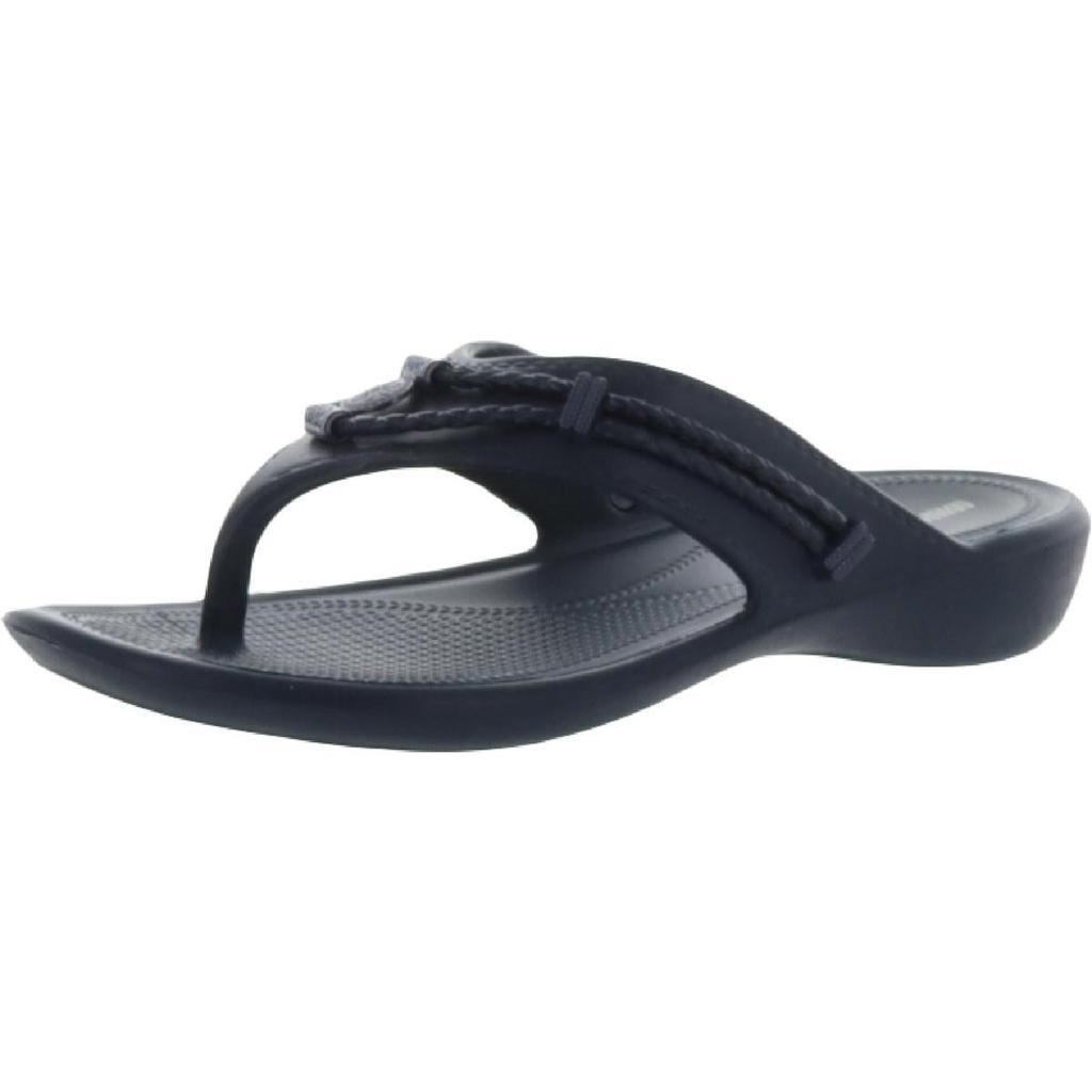 Minnetonka Womens Sliverthorne Canvas Thong Flat Sandals商品第3张图片规格展示