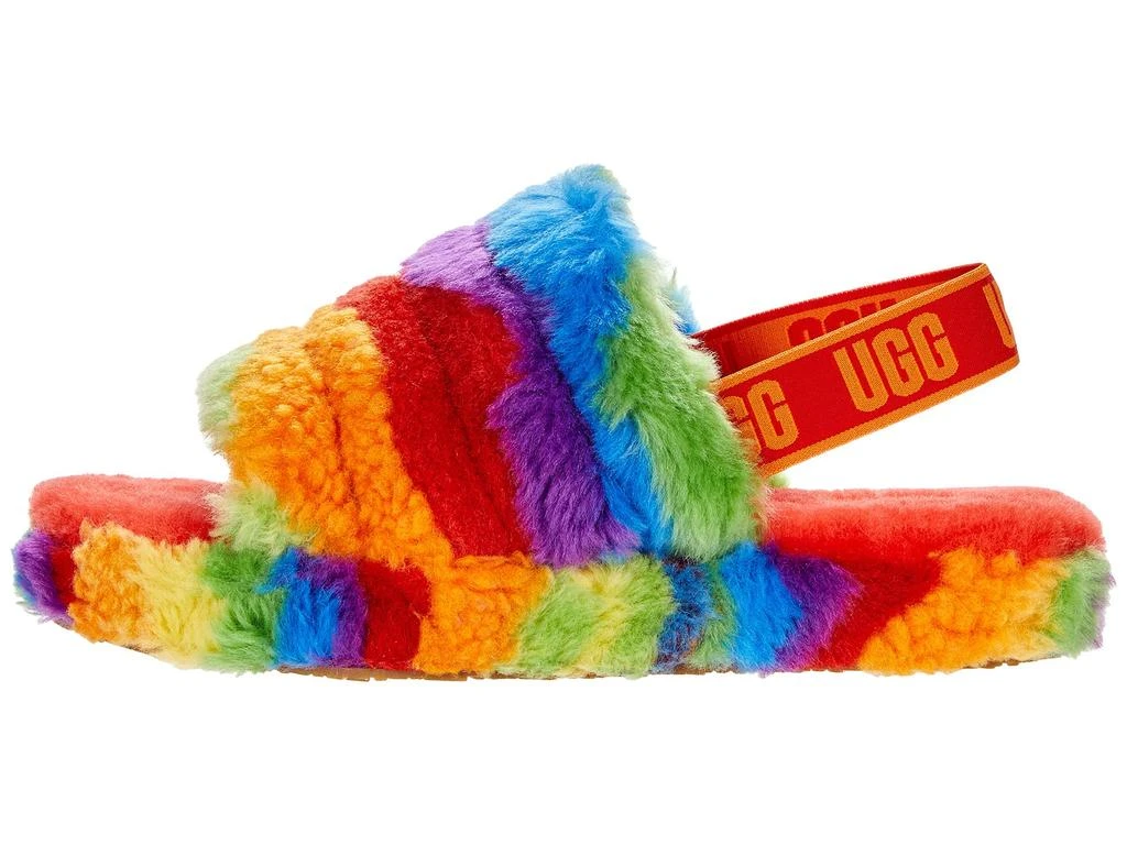 商品UGG|Fluff Yeah Slide Cali Collage (Little Kid/Big Kid),价格¥383,第4张图片详细描述