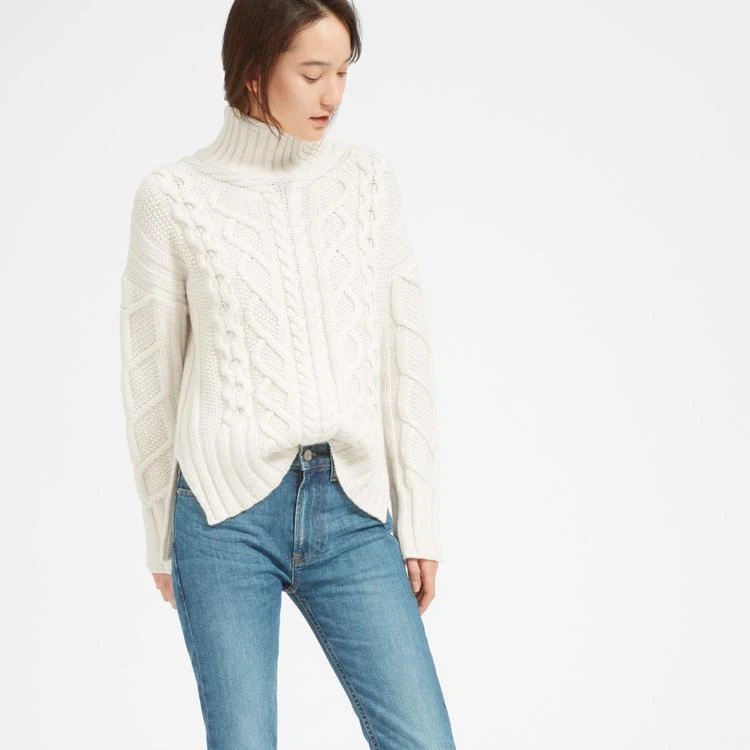 商品Everlane|粗针织羊绒羊毛混纺高领毛衣,价格¥671,第2张图片详细描述