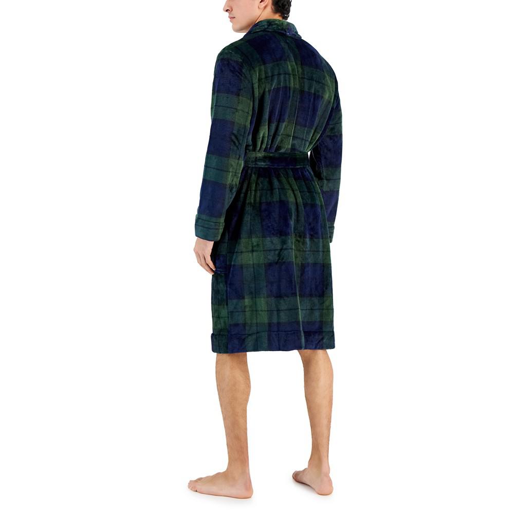 Men's Plush Pajama Robe, Created for Macy's商品第3张图片规格展示