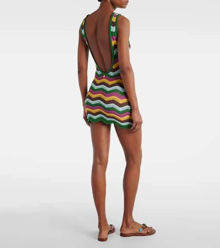 商品Bananhot|Lindsay striped crochet minidress,价格¥3007,第3张图片详细描述