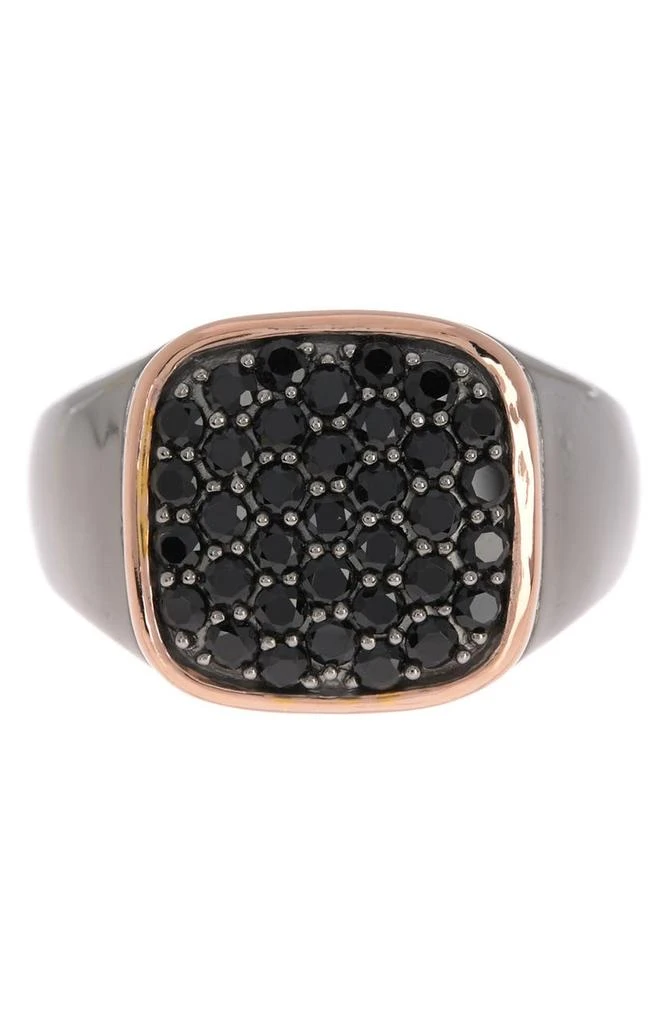 商品Effy|Sterling Silver Pavé Black Onyx Signet Ring,价格¥899,第1张图片