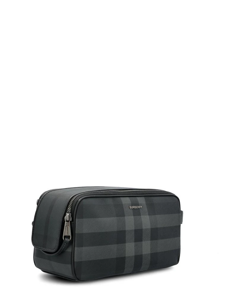 商品Burberry|Burberry Checked Zipped Wash Bag,价格¥4357,第3张图片详细描述