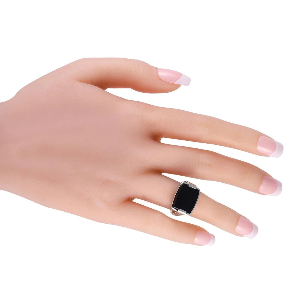 商品[二手商品] BVLGARI|Allegra 18K White Gold Black Onyx Ring,价格¥12704,第4张图片详细描述